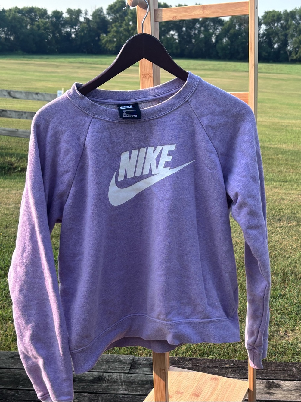 Nike Lavender Purple Heather Crewneck Sweatshirt - Size Small